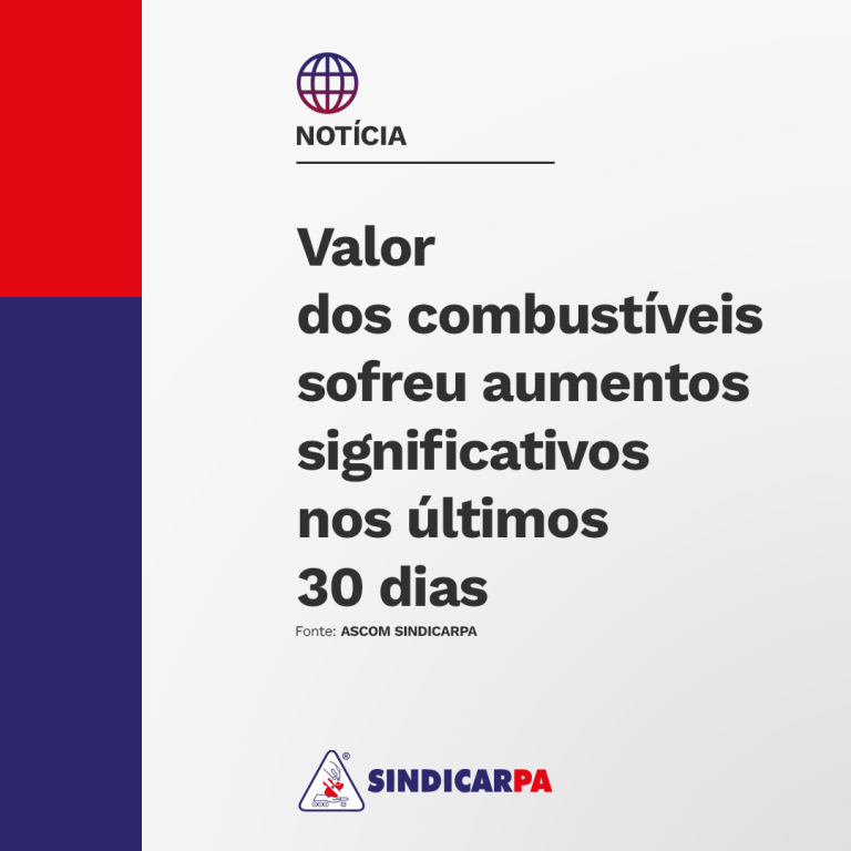 Valor dos combustíveis sofreu aumentos significativos nos últimos 30 dias